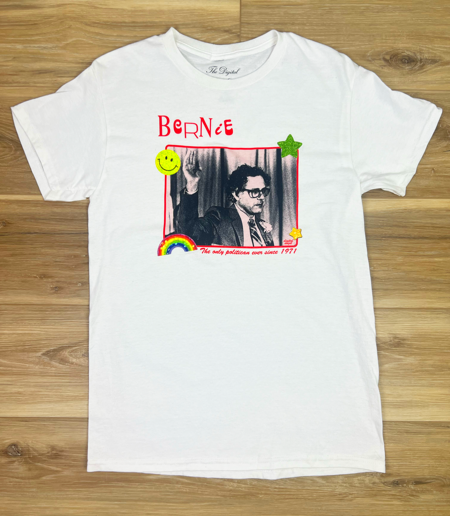 Bernie Unisex White Tee