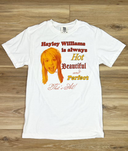 Hayley Williams Unisex White Tee