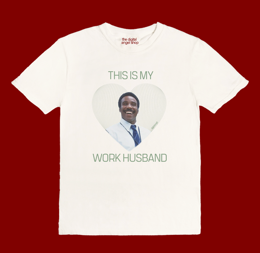 Work Husband Severance White Unisex Tee